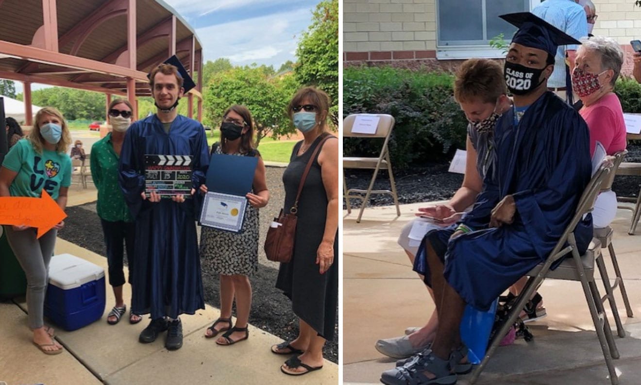 Atlantic County Special Services School District graduates celebrated with their families and teachers during a socially distanced graduation in July.