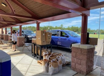 ACSSSD staff coordinated four food distributions this summer to help families in need.