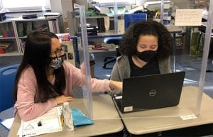 Nicole Queli, a teacher in Bergen County Special Services School District’s Washington School Program at Emerson, gives students individualized attention, whether they are together, in-person, or in a virtual setting.